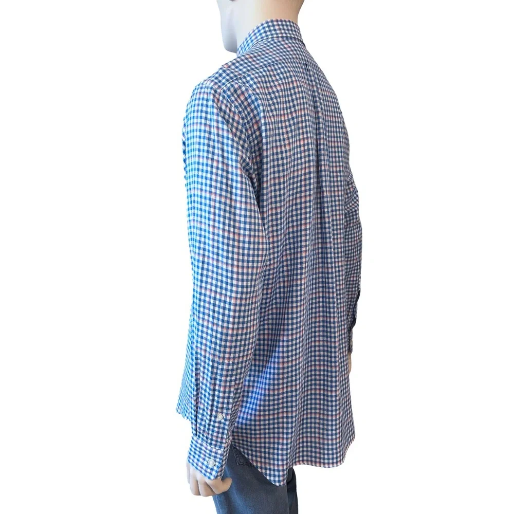 Vineyard Vines Shirt Shep & Ian Window Pane Button Down Collar Crosby Slim Fit - Picture 5 of 16